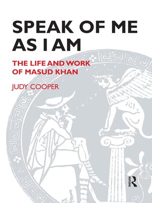 cover image of Speak of Me As I Am